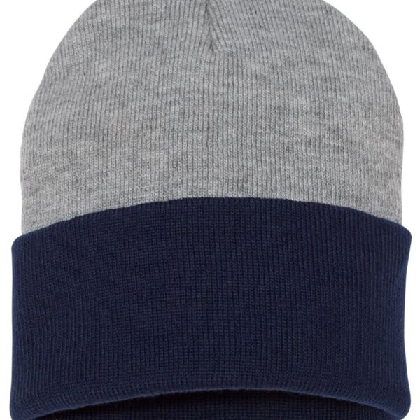 12" Color Blocked Cuffed Beanie Thumbnail